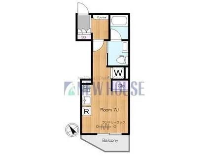 ルネサンスコート神楽坂(ワンルーム/5階)の間取り写真