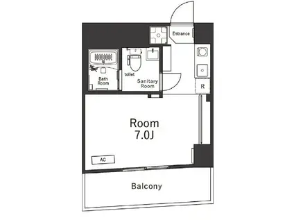 FRENCIA NOIE 八王子(1K/9階)の間取り写真