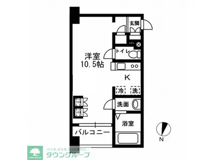 レジディア代々木II(ワンルーム/3階)の間取り写真