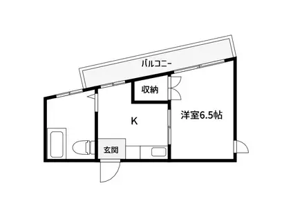 シャトレー堀切(1K/2階)の間取り写真