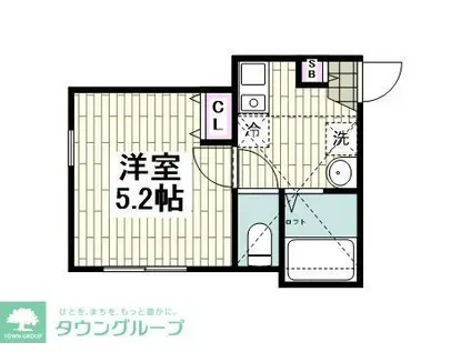 森5丁目集合(1K/1階)の間取り写真