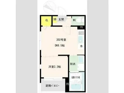 新田一丁目A アパート 3月末まで入居OK(1DK/2階)の間取り写真