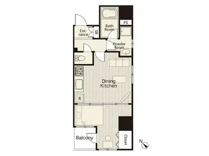 レヴィーナ東京八重洲通(1LDK/7階)の間取り写真