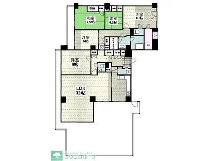 藤和戸塚コープ(5LDK/5階)の間取り写真