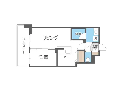 エンバシープレイス ENBASI PUREIS(1LDK/5階)の間取り写真