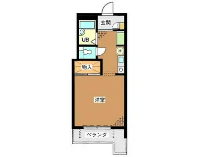 グレース西新宿(1K/3階)の間取り写真