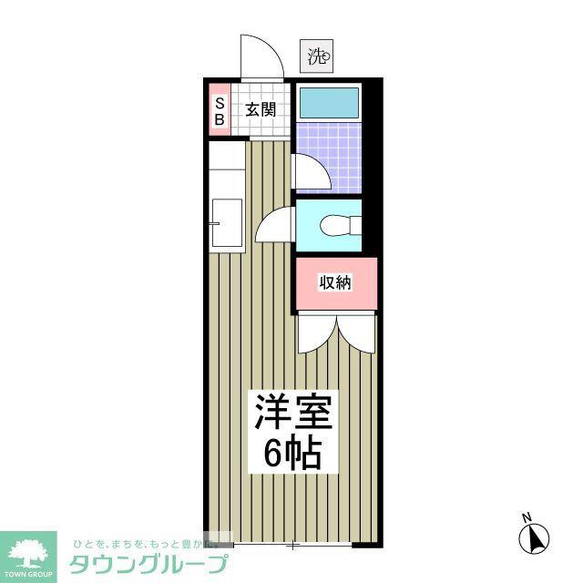 ΑNEXT本郷第2(ワンルーム/1階)の間取り写真