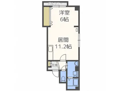 アーバンコート45(1LDK/2階)の間取り写真