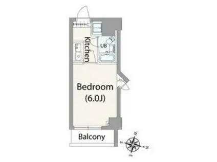 新中野スカイレジテル(1K/7階)の間取り写真