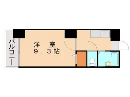 シルクヴィラ南福岡(1K/8階)の間取り写真