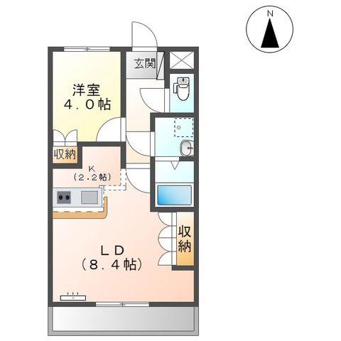 グレイス・エクセレンス(1LDK/1階)の間取り写真