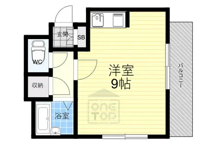 アニバーサリー(ワンルーム/3階)の間取り写真