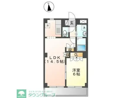 サンヴィラージュ(1LDK/3階)の間取り写真