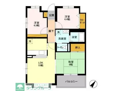 エミネンスNO2(3LDK/3階)の間取り写真