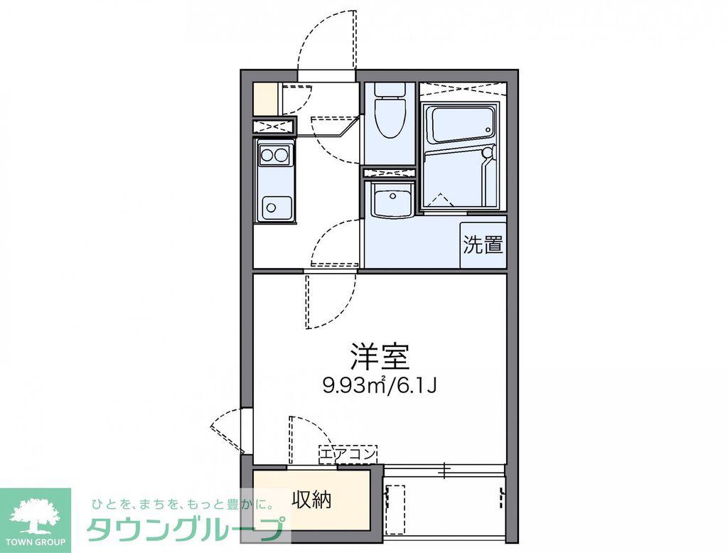 レオネクストコヅチV(1K/2階)の間取り写真