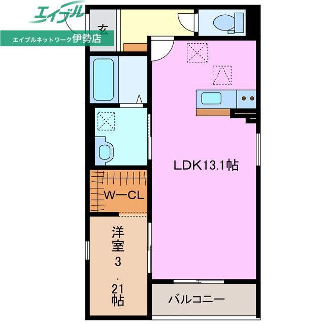 AKATSUKI RESIDENCE(1LDK/1階)の間取り写真