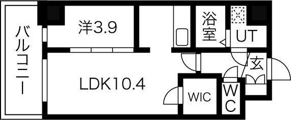 PROSPER豊中南(1LDK/7階)の間取り写真