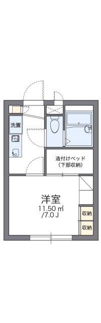 レオパレス千寿(1K/2階)の間取り写真