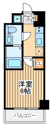 エスレジデンス妙蓮寺(1K/1階)の間取り写真