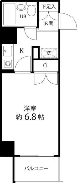 マイルストン東久留米(1K/7階)の間取り写真