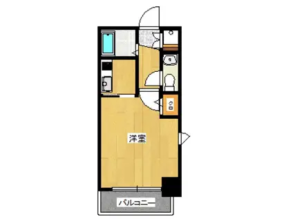 エンクレスト西公園II(1K/4階)の間取り写真