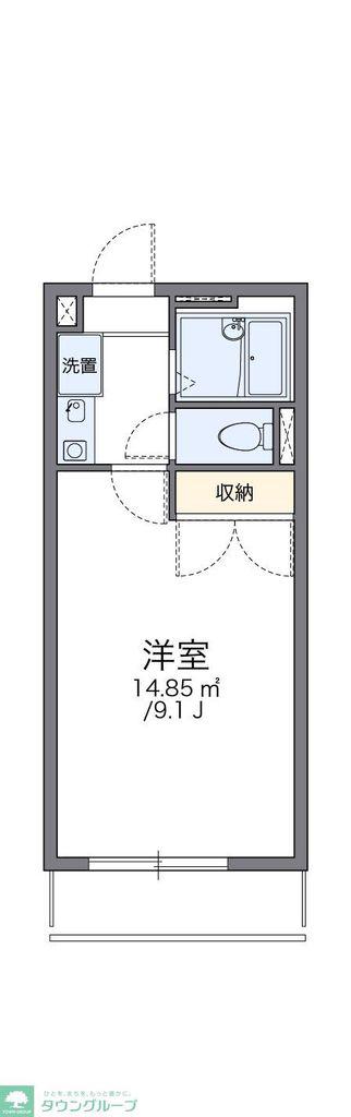レオパレス東洋(1K/2階)の間取り写真