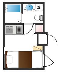 SMART RESIDENCE IOTELE 初台(ワンルーム/5階)の間取り写真