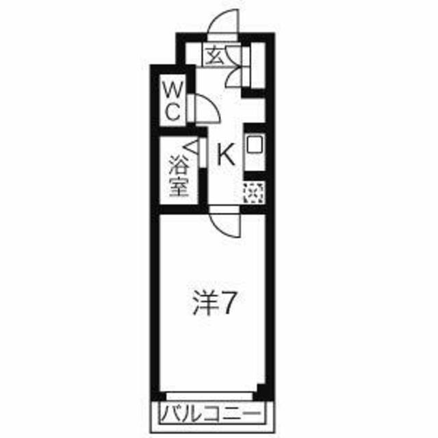 フェアメゾン(1K/1階)の間取り写真