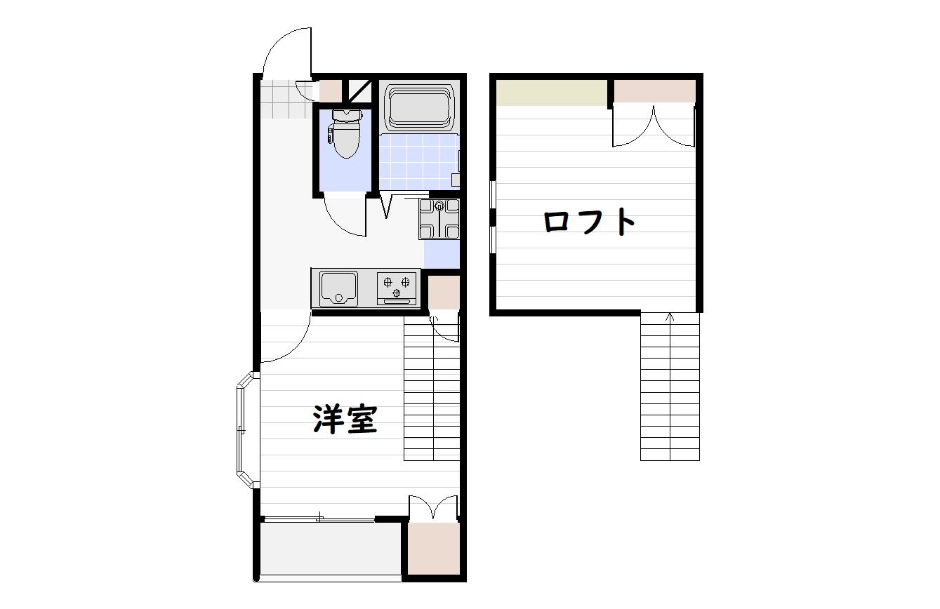 FORESTII(ワンルーム/2階)の間取り写真