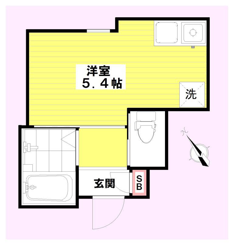 アーバンコート久我山(ワンルーム/1階)の間取り写真