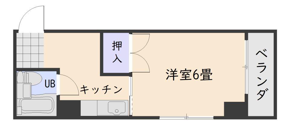 MTハイツ高麗(1K/4階)の間取り写真