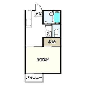 グリーンハイツ(1K/1階)の間取り写真