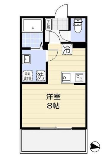 アリエル関町北 旧練馬区関町北5丁目計画(ワンルーム/4階)の間取り写真