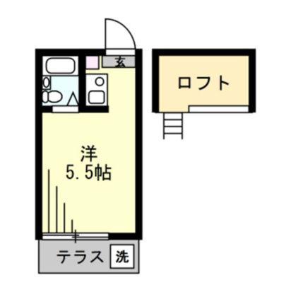 セントラル三ツ沢(ワンルーム/1階)の間取り写真
