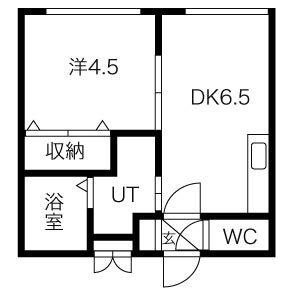 WINNIE LOURSON(1DK/4階)の間取り写真