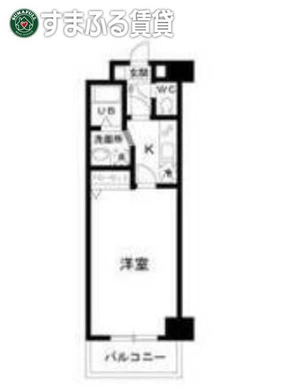 第3OTAビル(1K/4階)の間取り写真