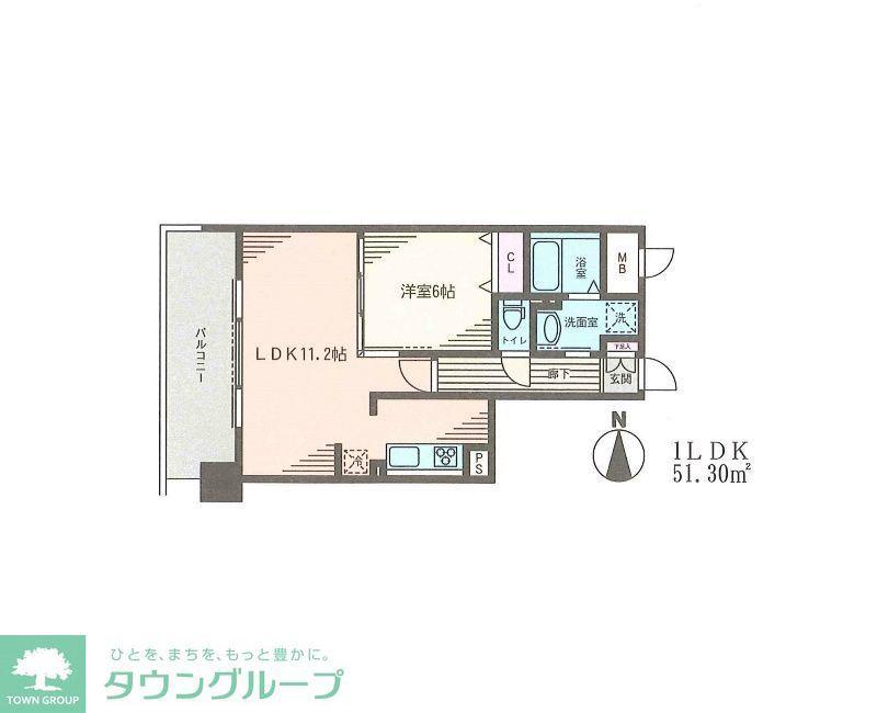 レシオ イシワラ(1LDK/10階)の間取り写真