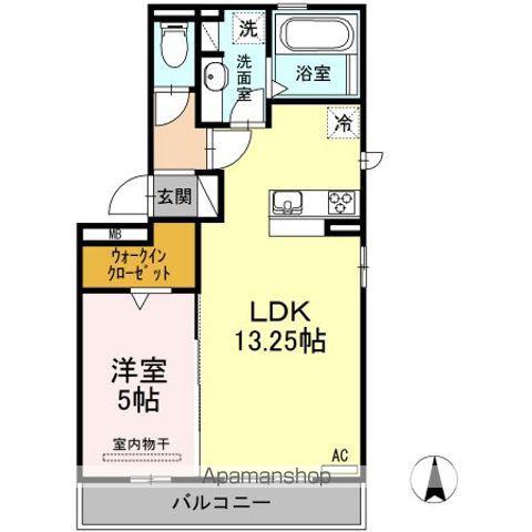 MA CHAMBRE(1LDK/3階)の間取り写真