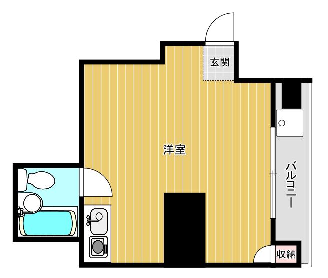 シティアイ五反野(ワンルーム/9階)の間取り写真