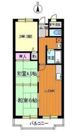クレベール江坂(3LDK/4階)の間取り写真