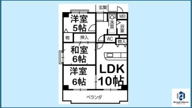 カナレグランデ(3LDK/2階)の間取り写真