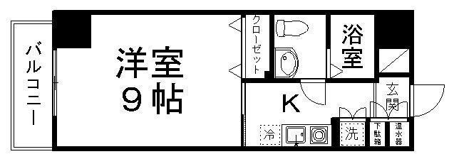 YS南鍛冶町(1K/5階)の間取り写真