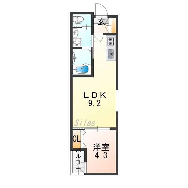 H-MAISON大正VII(1LDK/3階)の間取り写真