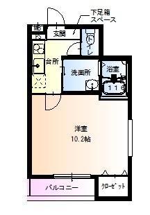 フジパレス堺南長尾3番館(1K/3階)の間取り写真