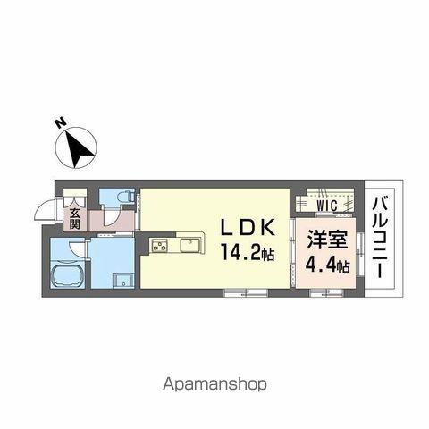 SHMプリミエール鳥飼八幡宮(1LDK/2階)の間取り写真