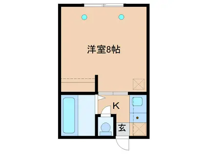 フェアリー93(1K/1階)の間取り写真