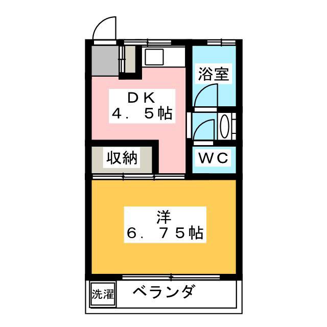 コーポエクセル(1DK/2階)の間取り写真