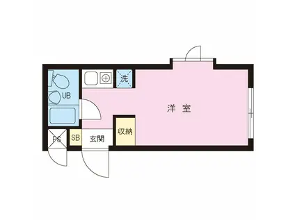 フォレストイン大崎(ワンルーム/4階)の間取り写真