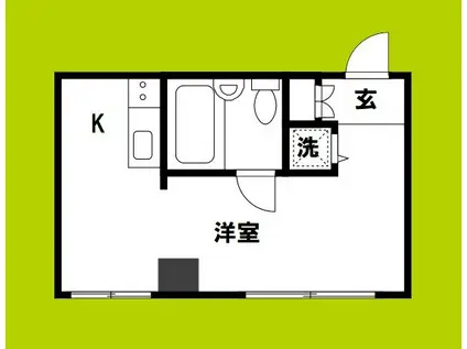 ラムール西天満(ワンルーム/2階)の間取り写真