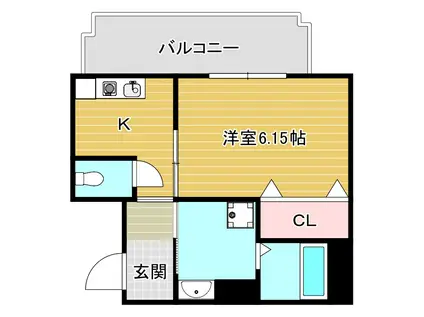 WILLDO塚本(1K/3階)の間取り写真